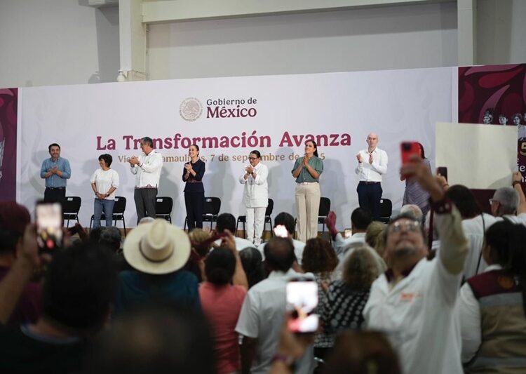 Reitera presidenta todo su apoyo para consolidar la transformación en Tamaulipas