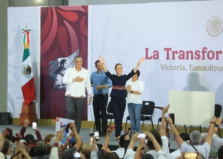 Reitera presidenta todo su apoyo para consolidar la transformación en Tamaulipas