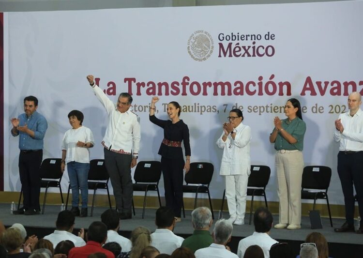 Reitera presidenta todo su apoyo para consolidar la transformación en Tamaulipas