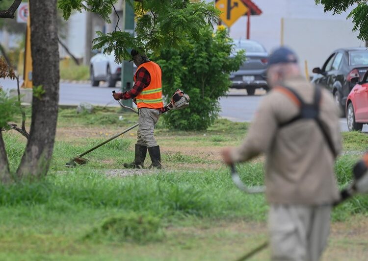 Supervisa Gattás trabajos de limpieza en vialidades de la Capital