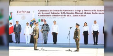Asiste gobernador AVA a toma de protesta del comandante interino de la 48 Zona Militar