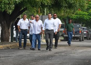 Atiende plan emergente de bacheo calles del centro de Victoria