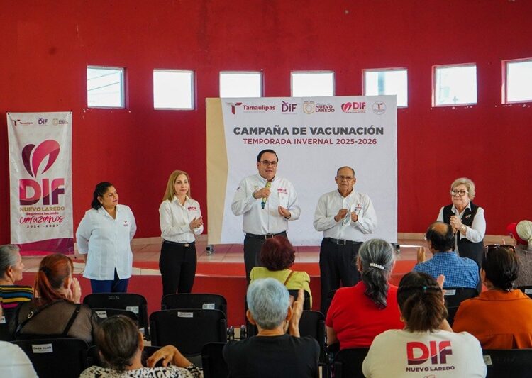 Brigada de vacunación invernal en la Casa Club del Adulto Mayor en NLD