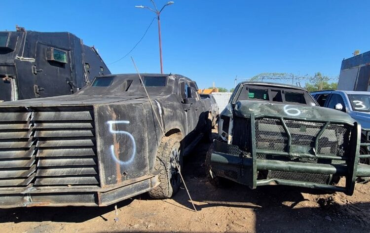 Destruye FGR otros 23 “monstruos” decomisados al crimen en Tamaulipas