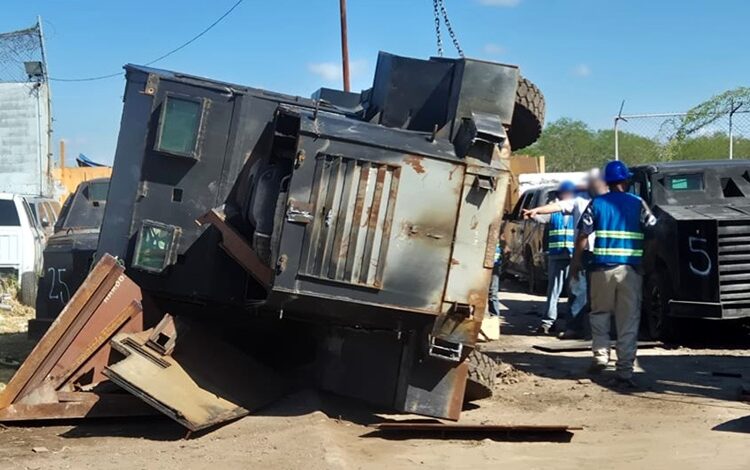 Destruye FGR otros 23 “monstruos” decomisados al crimen en Tamaulipas