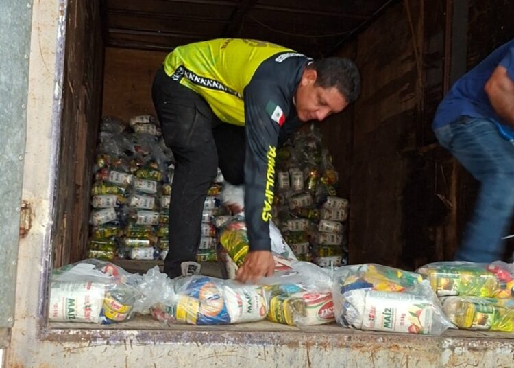 Envía Tamaulipas apoyo a población afectada por lluvias en Veracruz