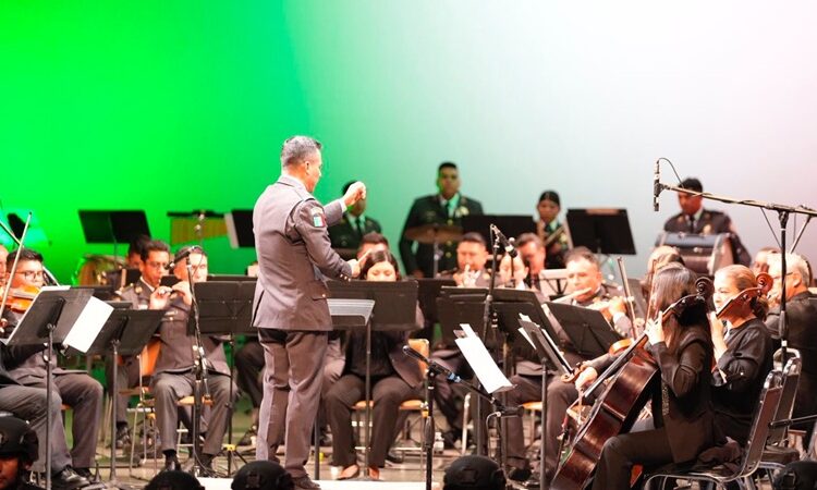 Orquestas de la UAT y Guardia Nacional celebran el folclor mexicano