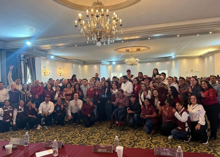 Recibe Humberto Prieto a la presidenta de MORENA, Luisa María Alcalde, en gira de trabajo