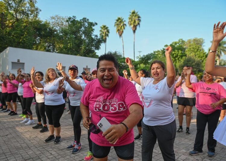 Un éxito ‘Zumbaton’ rosa en Victoria