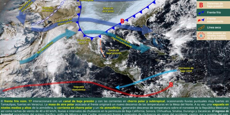 ¡Llega frente frío 17 a Tamaulipas!