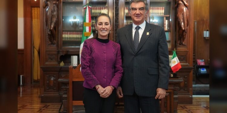 Ante la presidenta Sheinbaum, Américo refrenda compromiso con la transformación