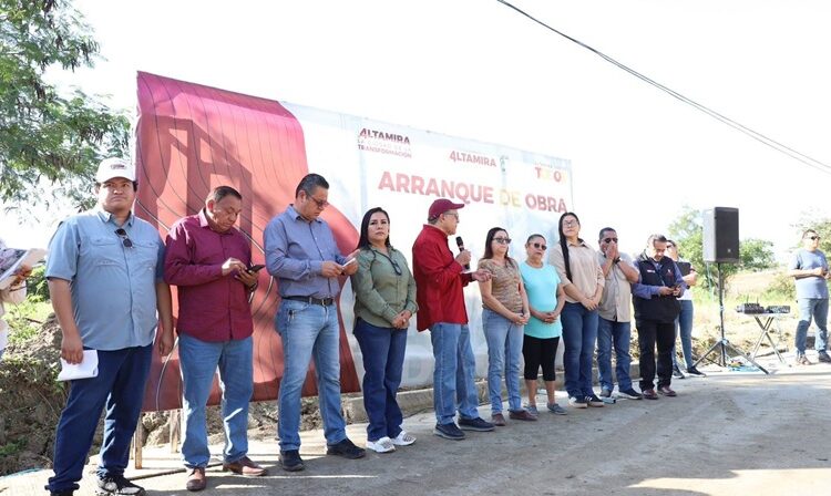 Arranca AMM obras de pavimentación en zona rural y urbana de Altamira