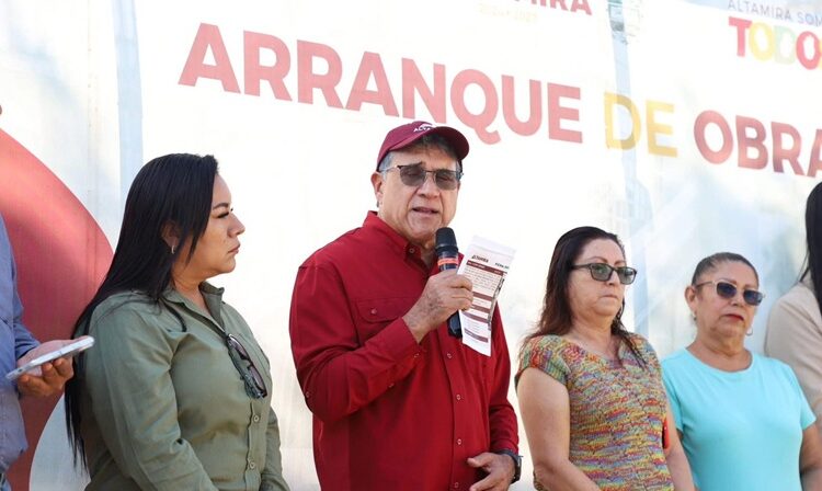 Arranca AMM obras de pavimentación en zona rural y urbana de Altamira