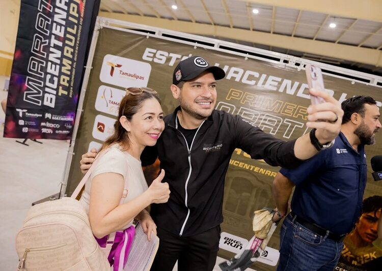 Beto Granados presente en la entrega oficial de folios del Maratón de Matamoros