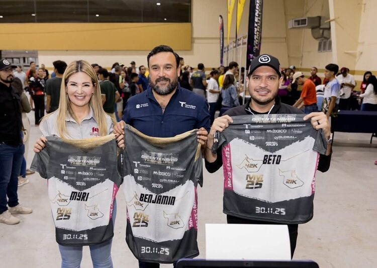 Beto Granados presente en la entrega oficial de folios del Maratón de Matamoros