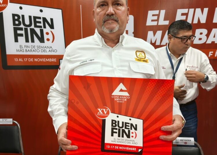 CANACO Reynosa prevé aumento del 20% en ventas durante ‘El Buen Fin 2025’