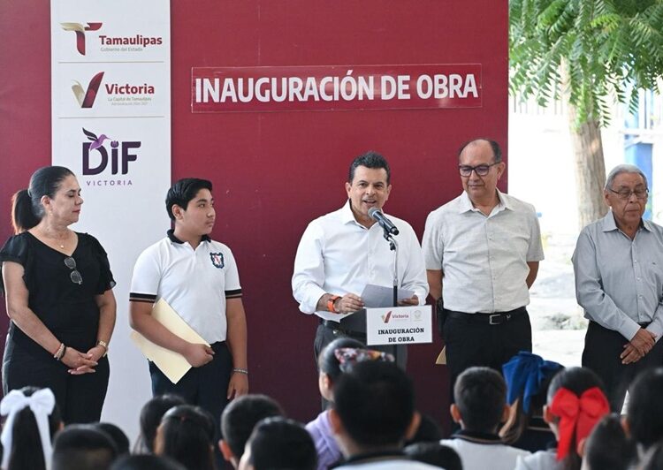 Con techumbre en escuela beneficia Lalo Gattás a estudiantes de la colonia Horacio Terán