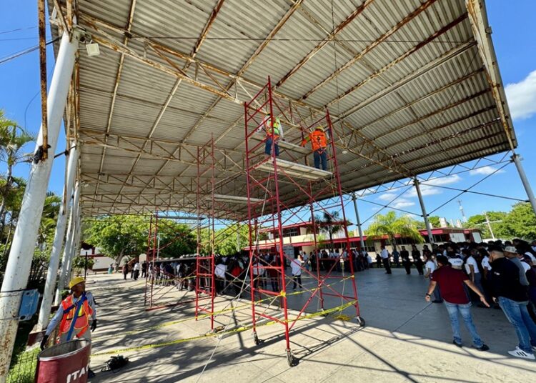 Continúa Armando Martínez transformación de la infraestructura educativa