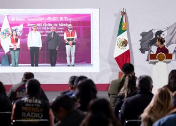 Encabeza CSP banderazo de inicio de obra del tramo Arroyo El Sauz-NLD del tren del Golfo de México