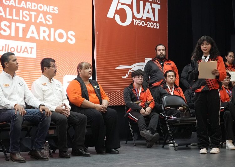 Entrega rector el galardón “Orgullo UAT” tras desempeño histórico de medallistas universitarios