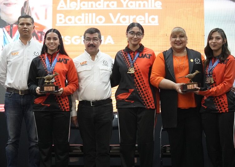 Entrega rector el galardón “Orgullo UAT” tras desempeño histórico de medallistas universitarios