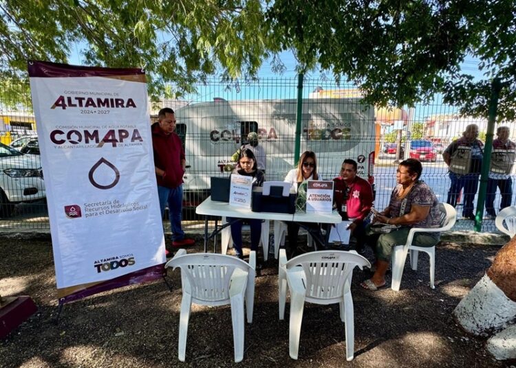 Fortalece COMAPA Altamira vínculos con la población