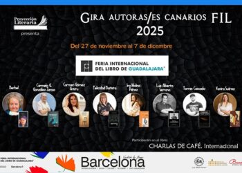 8 autoras/es canarias, participarán en la ‘FIL de Guadalajara’