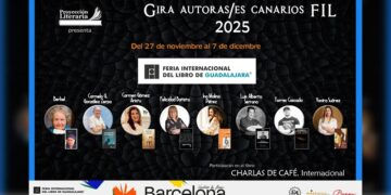 8 autoras/es canarias, participarán en la ‘FIL de Guadalajara’