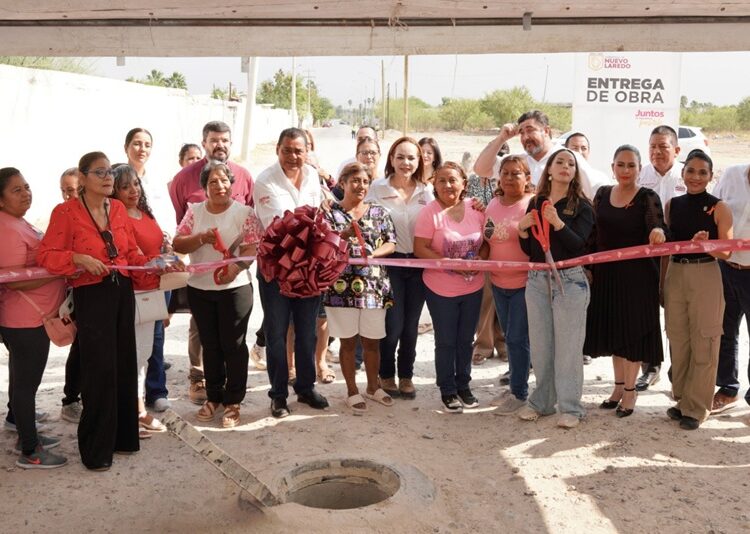 Gobierno de NLD fortalece infraestructura vial y sanitaria en Los Fresnos y colonia Lagos