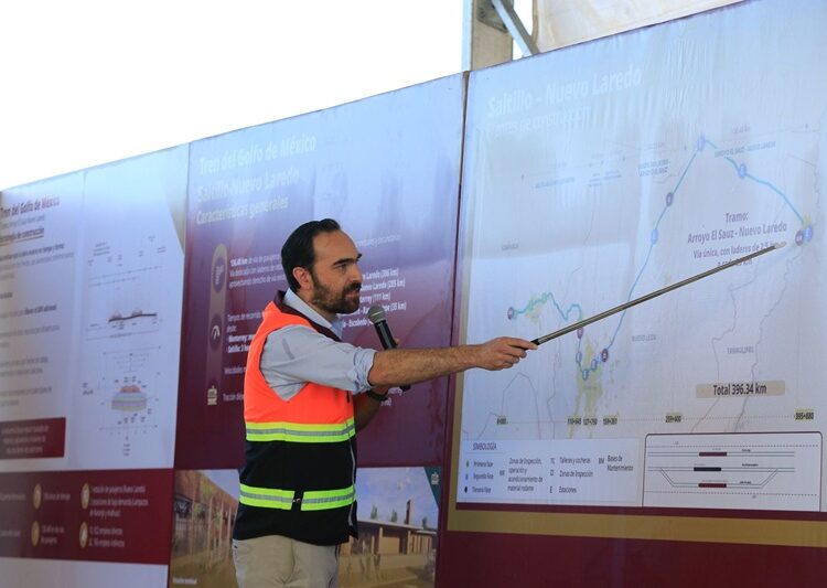 Inicia construcción del tren NLD–Saltillo; será la frontera más importante de América Latina