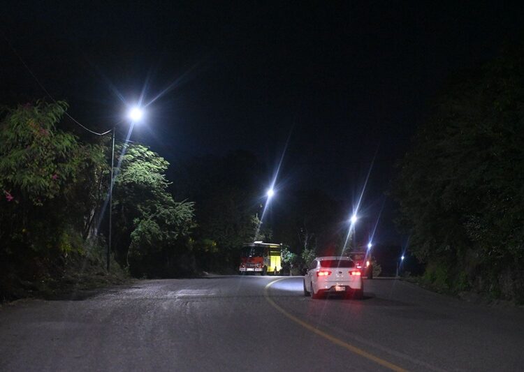 Instala Municipio moderno alumbrado público en Tamatán y San Marcos 2