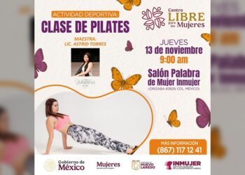 Invitan a mujeres de NLD a clase de pilares como parte de la ‘Cartelera Naranja’ de INMUJER