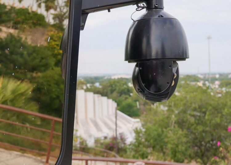 Refuerza SEBIEN vigilancia en parque La Loma en la capital tamaulipeca