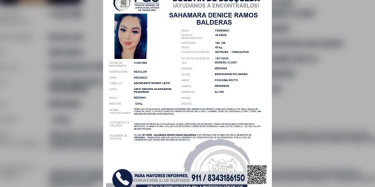 Se encienden alertas; desaparece otra mujer en Reynosa