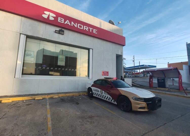 Tiene Guardia Estatal vigilancia permanente en instituciones bancarias