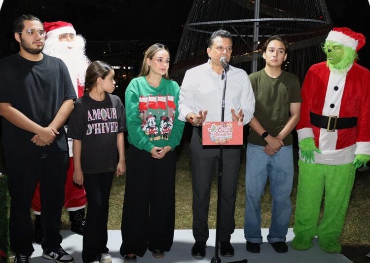 Encienden Lucy y Lalo Gattás fiestas navideñas en la Capital