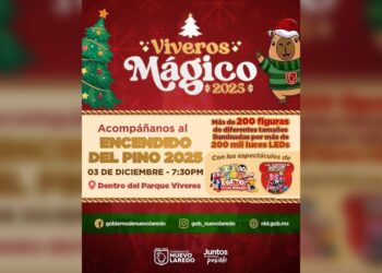 NLD está listo para encendido del pino e inauguración del “Viveros Mágico 2025”