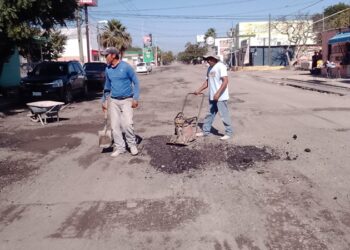 Repara Municipio daños por lluvia en avenida 27 para programar pavimentación