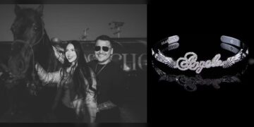 Christian Nodal y el brazalete para Ángela Aguilar