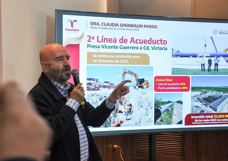 Con coordinación entre Estado y Federación, Tamaulipas registra inversión histórica en  materia hídrica