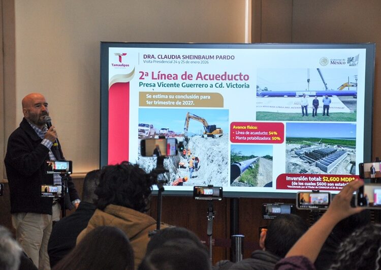 Con coordinación entre Estado y Federación, Tamaulipas registra inversión histórica en  materia hídrica