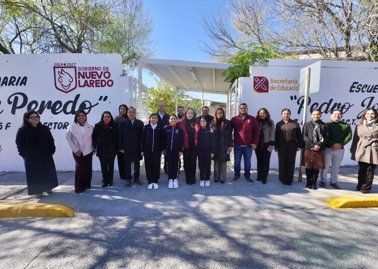 Gobierno de NLD fortalece la infraestructura educativa en la colonia Nueva Era