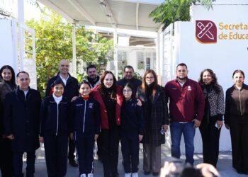 Gobierno de NLD fortalece la infraestructura educativa en la colonia Nueva Era