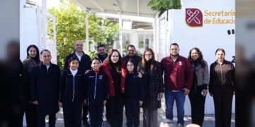 Gobierno de NLD fortalece la infraestructura educativa en la colonia Nueva Era