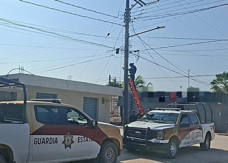 Guardia Estatal desmantela cámaras de videovigilancia ilegales en Tamaulipas