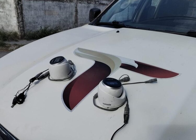 Guardia Estatal desmantela cámaras de videovigilancia ilegales en Tamaulipas