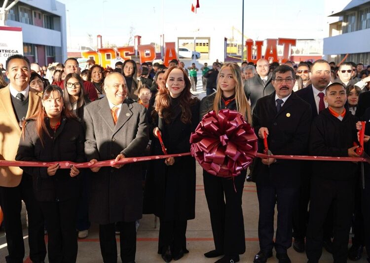 Inauguran Carmen Lilia y Rector de la UAT obras en la Prepa UAT