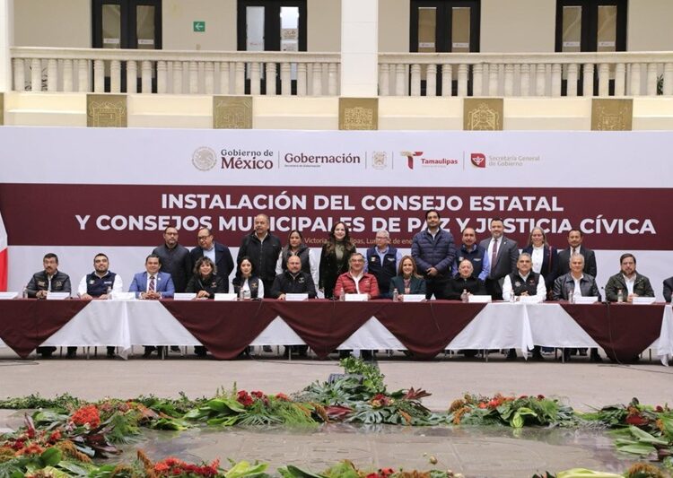 Instala Tamaulipas Consejos de Paz y Justicia Cívica