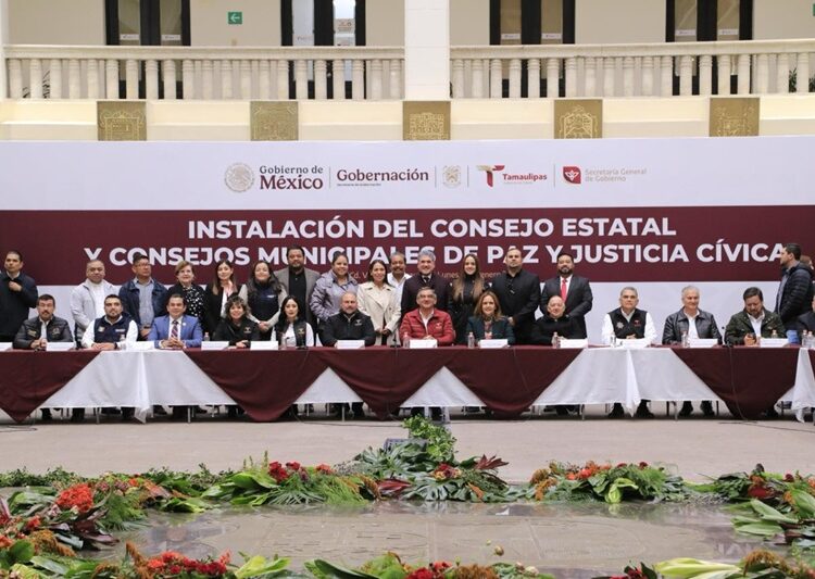 Instala Tamaulipas Consejos de Paz y Justicia Cívica