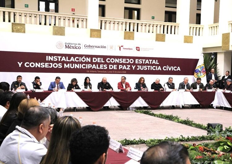 Instala Tamaulipas Consejos de Paz y Justicia Cívica
